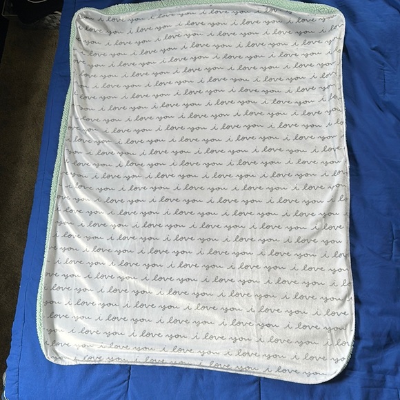 cloud island Other Cloud Island Plush Velboa Baby Blanket I Love